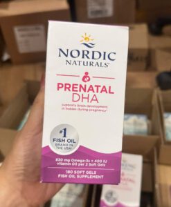 Viên uống DHA bà bầu Nordic Naturals Prenatal DHA, 180 viên