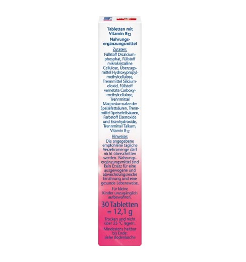 Viên uống Doppelherz Vitamin B12 500 Depot, 30 viên Viên uống Doppelherz Vitamin B12 500 Depot, 30 viên