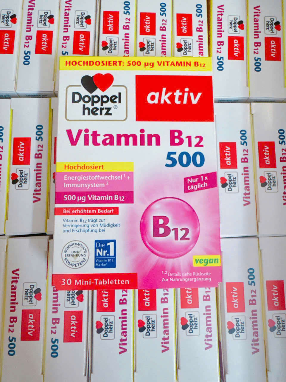 Viên uống Doppelherz Vitamin B12 500 Depot, 30 viên Viên uống Doppelherz Vitamin B12 500 Depot, 30 viên