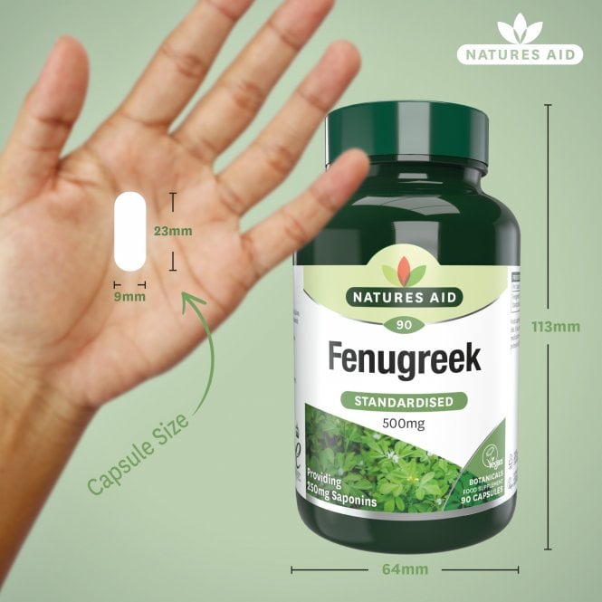 Viên uống lợi sữa Natures Aid Fenugreek 500mg, 90 viên Viên uống lợi sữa Natures Aid Fenugreek 500mg, 90 viên
