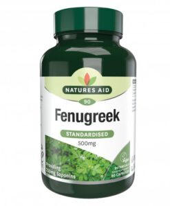 Viên uống lợi sữa Natures Aid Fenugreek 500mg, 90 viên