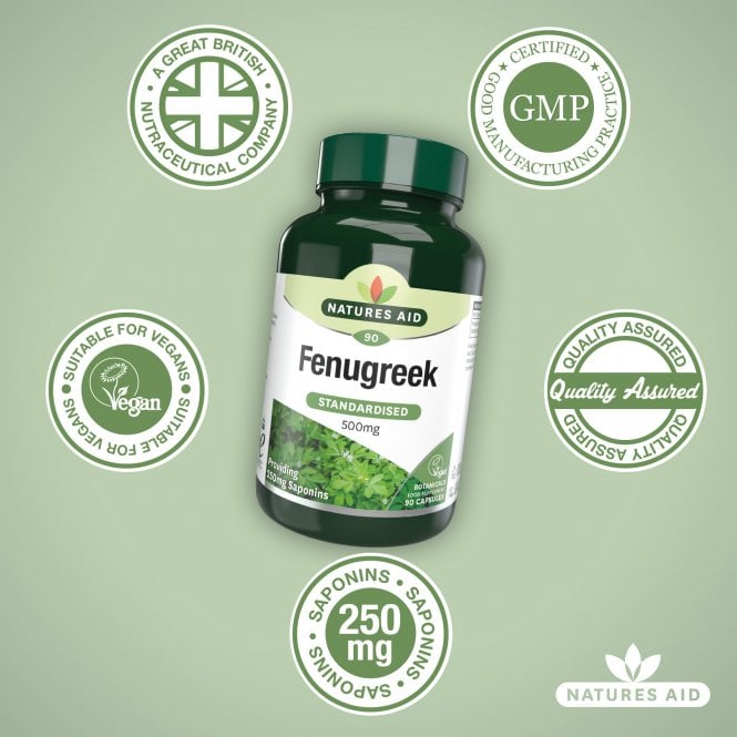 Viên uống lợi sữa Natures Aid Fenugreek 500mg, 90 viên Viên uống lợi sữa Natures Aid Fenugreek 500mg, 90 viên