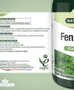 Viên uống lợi sữa Natures Aid Fenugreek 500mg, 90 viên