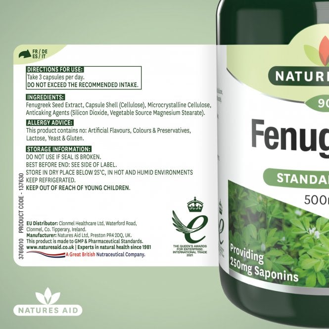 Viên uống lợi sữa Natures Aid Fenugreek 500mg, 90 viên Viên uống lợi sữa Natures Aid Fenugreek 500mg, 90 viên