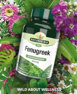 Viên uống lợi sữa Natures Aid Fenugreek 500mg, 90 viên