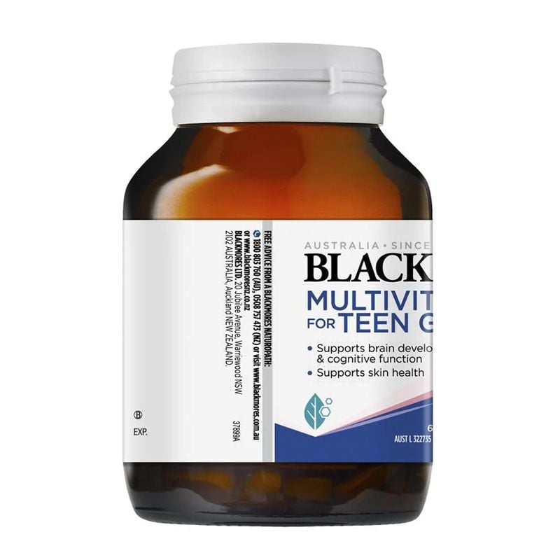 Vitamin tổng hợp cho bé gái Blackmores Multivitamin For Teen Girls, 60 viên Vitamin tổng hợp cho bé gái Blackmores Multivitamin For Teen Girls, 60 viên