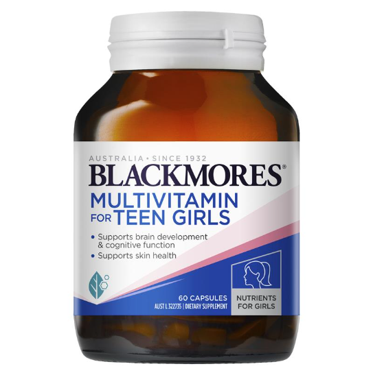 Vitamin tổng hợp cho bé gái Blackmores Multivitamin For Teen Girls, 60 viên Vitamin tổng hợp cho bé gái Blackmores Multivitamin For Teen Girls, 60 viên