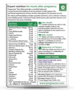 Vitamin tổng hợp Vitabiotics Pregnacare New Mum cho phụ nữ sau sinh, 56 viên