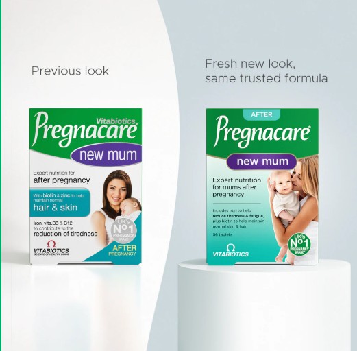 Vitamin tổng hợp Vitabiotics Pregnacare New Mum cho phụ nữ sau sinh, 56 viên
