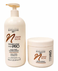 Cặp dầu gội và kem ủ tóc Byphasse Nutritif Riche Hair Pro nuôi dưỡng chuyên sâu, 750+500ml
