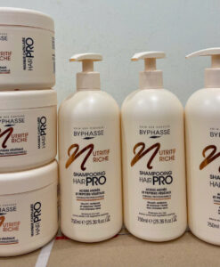 Cặp dầu gội và kem ủ tóc Byphasse Nutritif Riche Hair Pro nuôi dưỡng chuyên sâu, 750+500ml