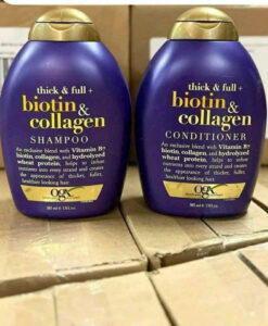 Cặp dầu gội xả OGX Thick & Full + Biotin & Collagen làm dày tóc, ngăn rụng tóc, 2x385ml