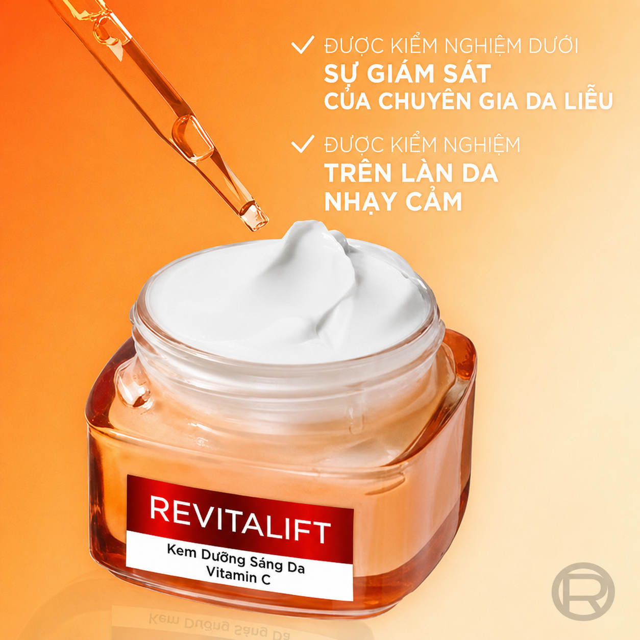 Kem dưỡng da Loreal Revitalift Soin Éclat Vitamine C làm sáng da, giảm nếp nhăn, 50ml Kem dưỡng da Loreal Revitalift Soin Éclat Vitamine C làm sáng da, giảm nếp nhăn, 50ml
