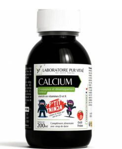 Siro canxi hữu cơ Laboratoire Pur Vitaé Ptit Ninja Calcium cho trẻ em, 200ml