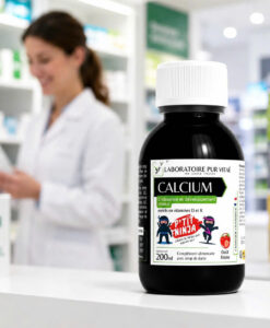 Siro canxi hữu cơ Laboratoire Pur Vitaé Ptit Ninja Calcium cho trẻ em, 200ml