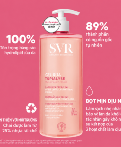 Sữa rửa mặt SVR Gel Lavant Topialyse cho da khô, 400ml