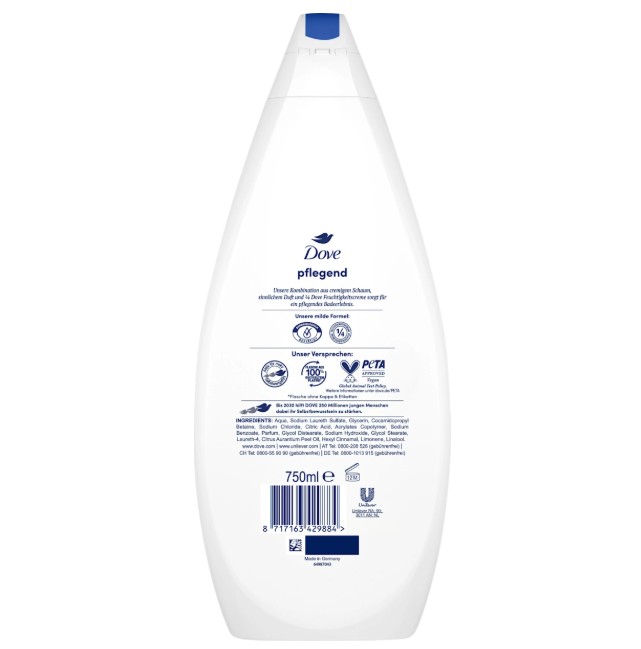 Sữa tắm Dove Cremebad Reichhaltige Pflege Original, 750ml Sữa tắm Dove Cremebad Reichhaltige Pflege Original, 750ml
