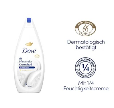 Sữa tắm Dove Cremebad Reichhaltige Pflege Original, 750ml Sữa tắm Dove Cremebad Reichhaltige Pflege Original, 750ml