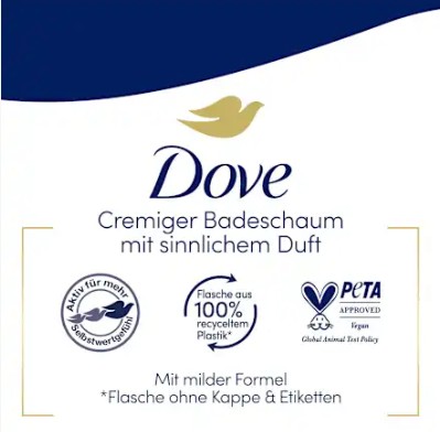 Sữa tắm Dove Cremebad Reichhaltige Pflege Original, 750ml Sữa tắm Dove Cremebad Reichhaltige Pflege Original, 750ml