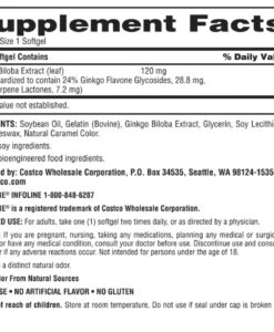 Viên uống bổ não Trunature Ginkgo Biloba 120mg, 340 viên