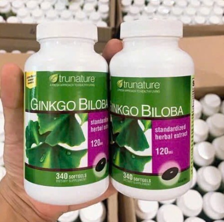 Viên uống bổ não Trunature Ginkgo Biloba 120mg, 340 viên Viên uống bổ não Trunature Ginkgo Biloba 120mg, 340 viên