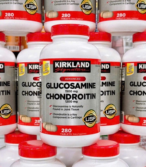 Viên uống bổ sụn khớp Kirkland Signature Glucosamine & Chondroitin, 280 viên Viên uống bổ sụn khớp Kirkland Signature Glucosamine & Chondroitin, 280 viên