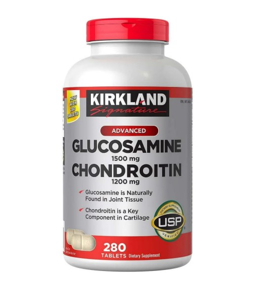 Viên uống bổ sụn khớp Kirkland Signature Glucosamine & Chondroitin, 280 viên Viên uống bổ sụn khớp Kirkland Signature Glucosamine & Chondroitin, 280 viên