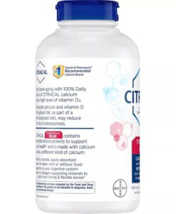 Viên uống bổ sung canxi Citracal Maximum Plus Calcium Citrate + D3, 280 viên