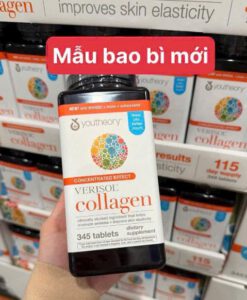 Viên uống bổ sung collagen Youtheory Concentrated Effect Verisol Collagen, 345 viên