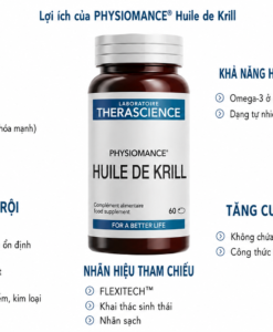 Viên uống dầu nhuyễn thể Therascience Physiomance Huile De Krill, 60 viên