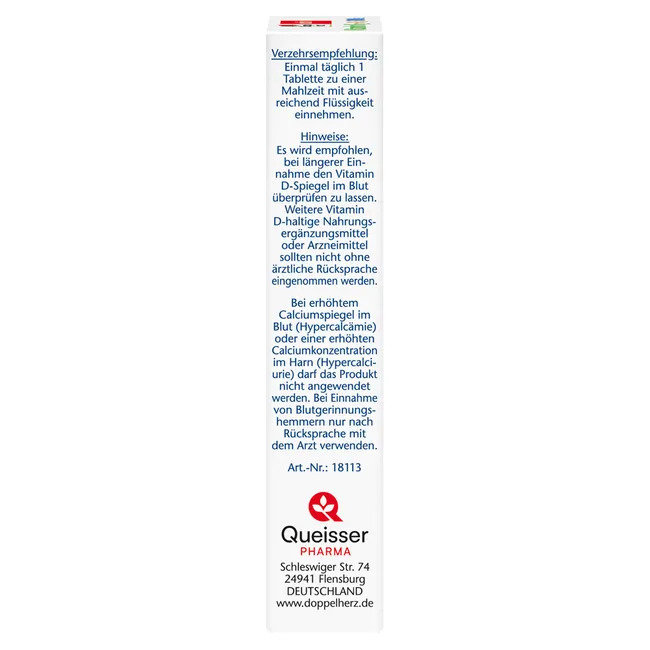 Viên uống Doppelherz Vitamin K2 + D3 1000 I.E., 30 viên Viên uống Doppelherz Vitamin K2 + D3 1000 I.E., 30 viên