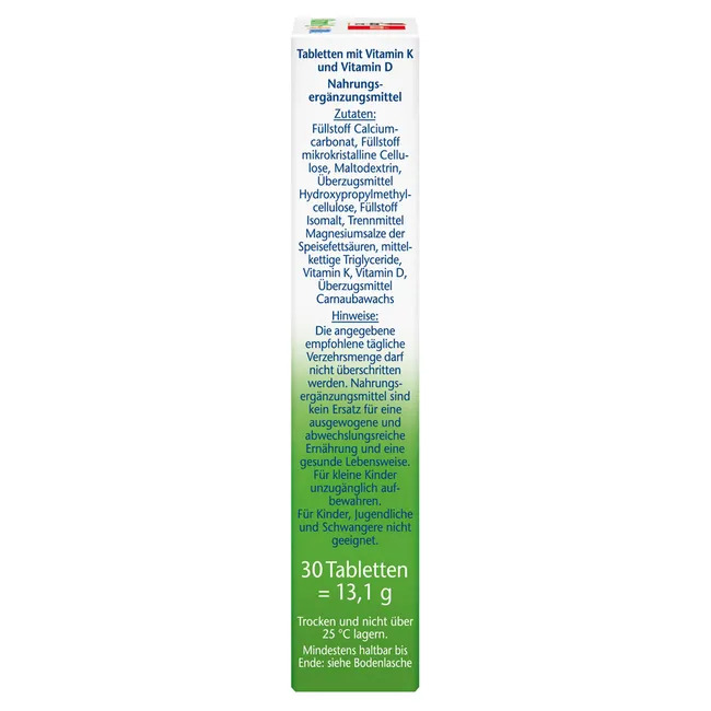 Viên uống Doppelherz Vitamin K2 + D3 1000 I.E., 30 viên Viên uống Doppelherz Vitamin K2 + D3 1000 I.E., 30 viên