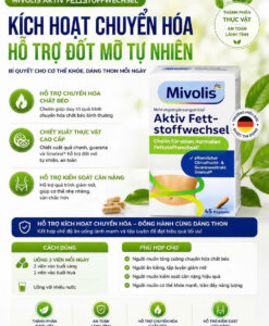 Viên uống giảm cân đốt mỡ Mivolis Aktiv Fett-stoffwechsel, 45 viên