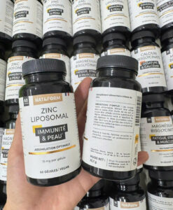 Viên uống Nat&Form Zinc Liposomal Immunite & Peau bổ sung kẽm, 60 viên