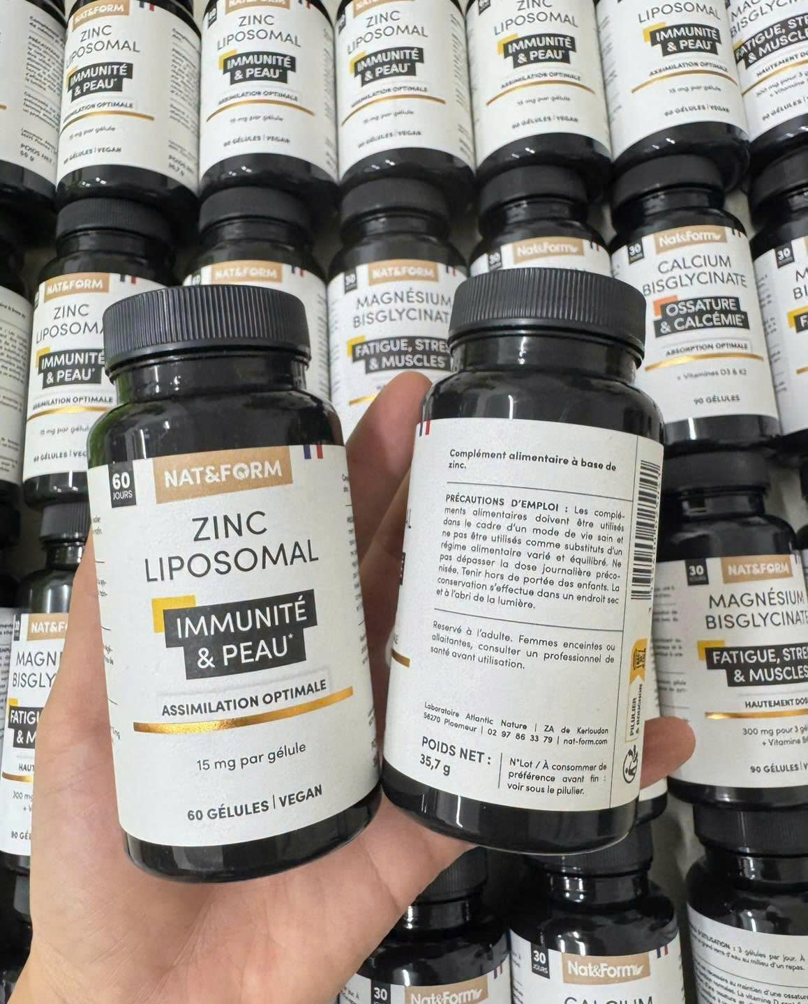 Viên uống Nat&Form Zinc Liposomal Immunite & Peau bổ sung kẽm, 60 viên Viên uống Nat&Form Zinc Liposomal Immunite & Peau bổ sung kẽm, 60 viên