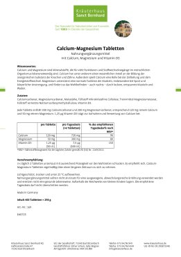 Viên uống Sanct Bernhard Calcium + Magnesium bổ sung canxi và magie, 400 viên Viên uống Sanct Bernhard Calcium + Magnesium bổ sung canxi và magie, 400 viên