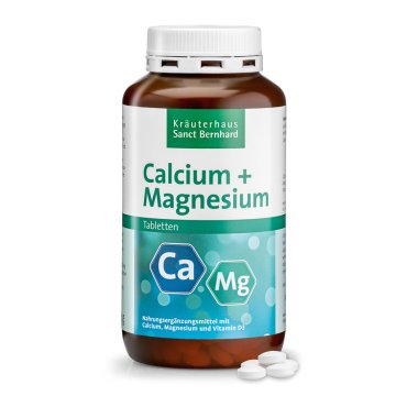 Viên uống Sanct Bernhard Calcium + Magnesium bổ sung canxi và magie, 400 viên Viên uống Sanct Bernhard Calcium + Magnesium bổ sung canxi và magie, 400 viên