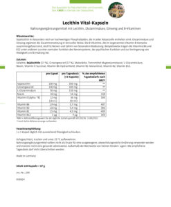 Viên uống Sanct Bernhard Lecithin Vital Kapsel chiết xuất mầm đậu nành, 120 viên