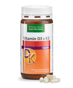 Viên uống Sanct Bernhard Vitamin D3 + K2 hỗ trợ hệ xương và hệ miễn dịch, 180 viên