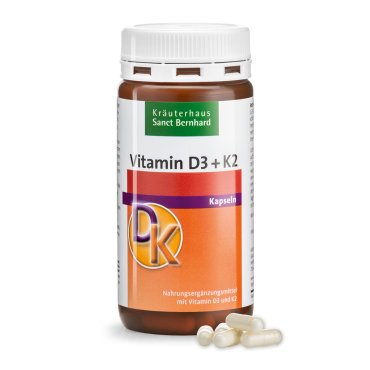 Viên uống Sanct Bernhard Vitamin D3 + K2 hỗ trợ hệ xương và hệ miễn dịch, 180 viên Viên uống Sanct Bernhard Vitamin D3 + K2 hỗ trợ hệ xương và hệ miễn dịch, 180 viên