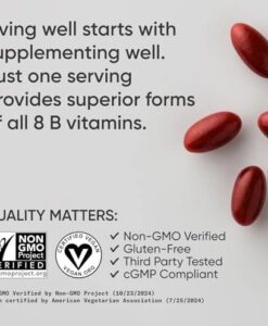 Viên uống Sports Research Advanced B-Complex bổ sung vitamin nhóm B, 180 viên
