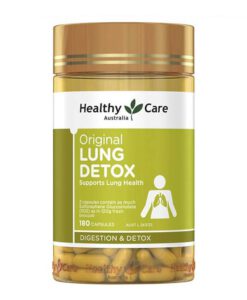 Viên uống thải độc phổi Healthy Care Original Lung Detox, 180 viên