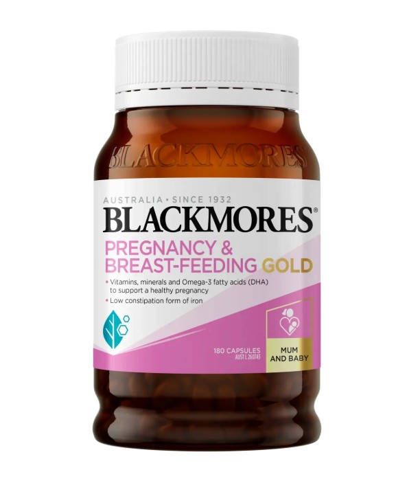 Vitamin tổng hợp cho bà bầu Blackmores Pregnancy & Breast-Feeding Gold, 180 viên Vitamin tổng hợp cho bà bầu Blackmores Pregnancy & Breast-Feeding Gold, 180 viên