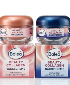 Bộ kem dưỡng da ngày đêm Balea Beauty Collagen giảm nếp nhăn, làm săn chắc da, 2x50ml