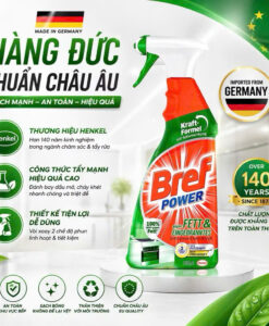 Chai xịt tẩy dầu mỡ Bref Power Fett & Eingebranntes xanh lá, 750ml