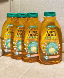 Gội xả trẻ em 2in1 Garnier Ultra Doux Enfants Huile d’Abricot & Fleur de Coton, 300 ml
