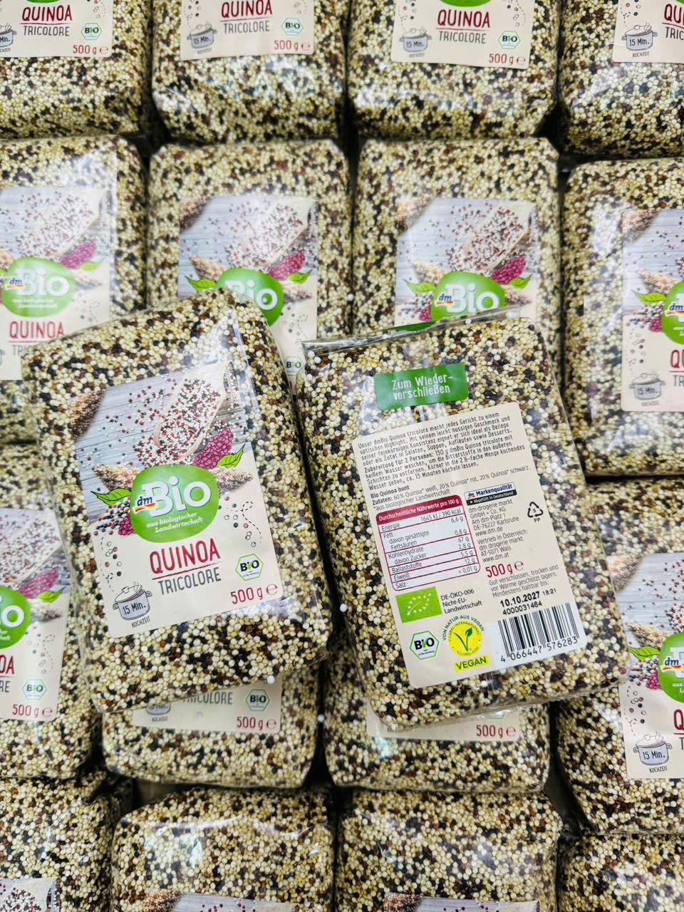 Hạt diêm mạch 3 màu hữu cơ dmBio Quinoa Tricolore, 500 g Hạt diêm mạch 3 màu hữu cơ dmBio Quinoa Tricolore, 500 g