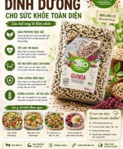 Hạt diêm mạch 3 màu hữu cơ dmBio Quinoa Tricolore, 500 g