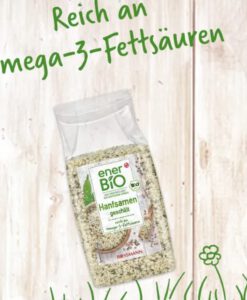 Hạt gai dầu hữu cơ enerBio Hanfsamen Geschält, 200g