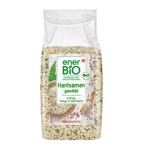 Hạt gai dầu hữu cơ enerBio Hanfsamen Geschält, 200g Hạt gai dầu hữu cơ enerBio Hanfsamen Geschält, 200g